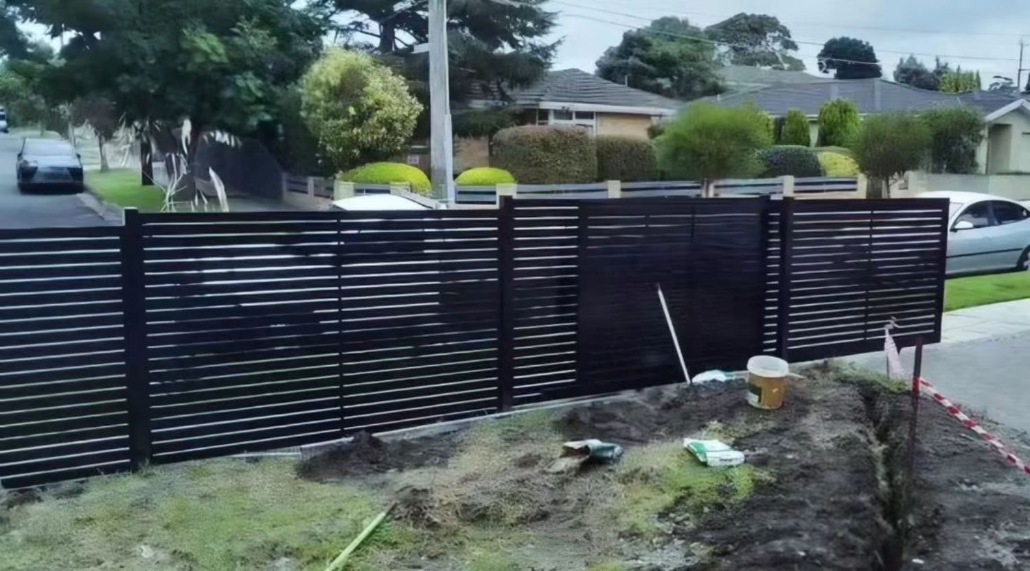 Aluminium Slat Fencing project 5